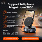 Support Téléphone Magnétique 360° – caractéristiques